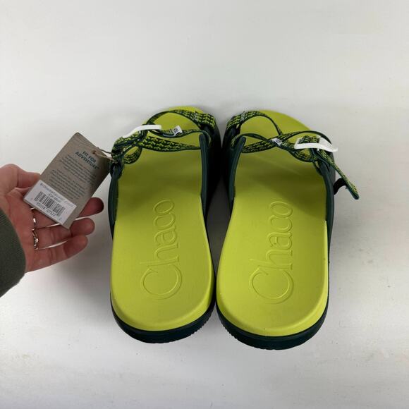 Chaco Chillos Slide Sandals Men's 14 Evergreen Ladder Lock Buckle Slip-On - Picture 7 of 10